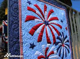 Fireworks wall hanging closeup 2