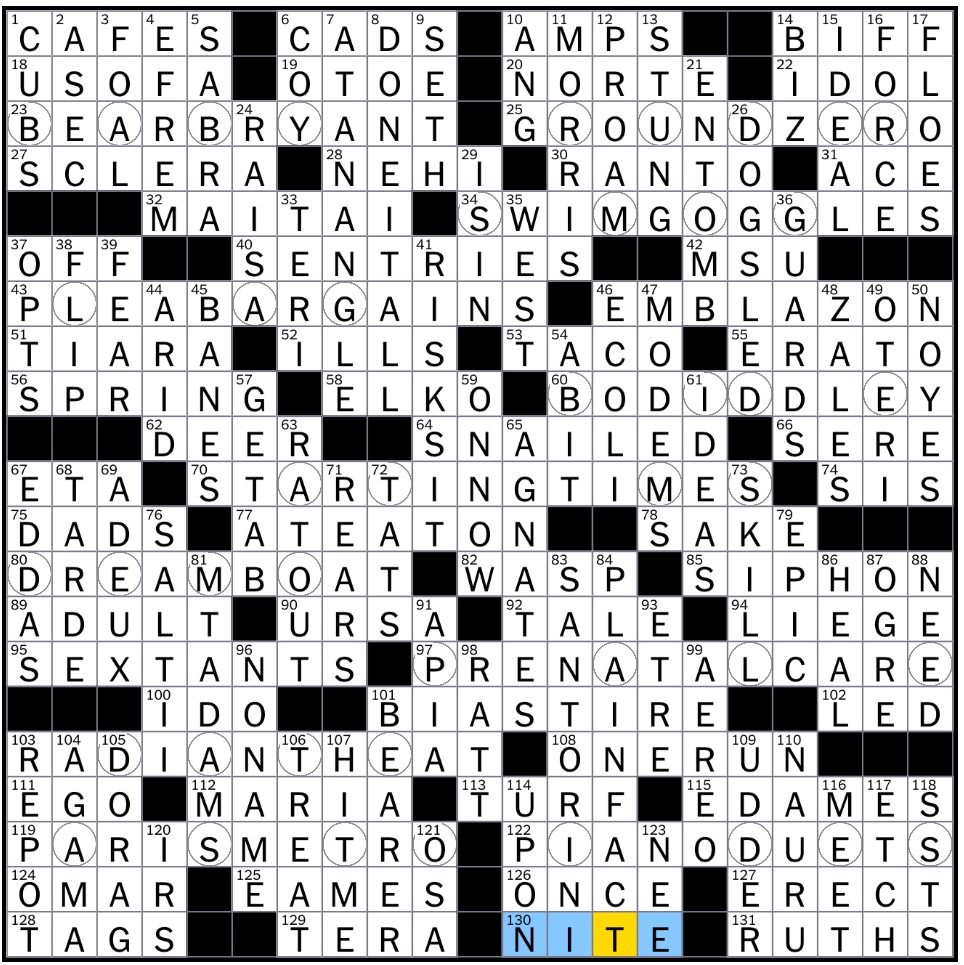 Rex Parker Does The Nyt Crossword Puzzle Back To The Future Antagonist Tahitian Good Sun 11 27 16 The Highwayman Poet Poetic Muse Lisa To Bart Radial Alternative