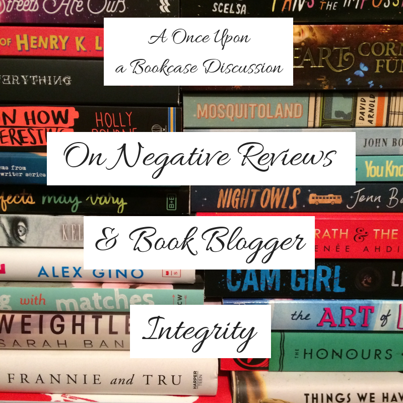 On Negative Reviews & Book Blogger Integrity