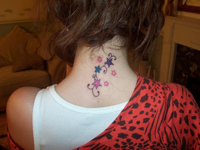 star neck tattoos. popular neck tattoos