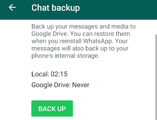 Jangan Backup WhatsApp dengan email sama