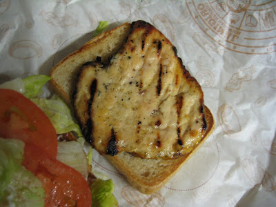 BK Tendergrill Chicken Sandwich inside