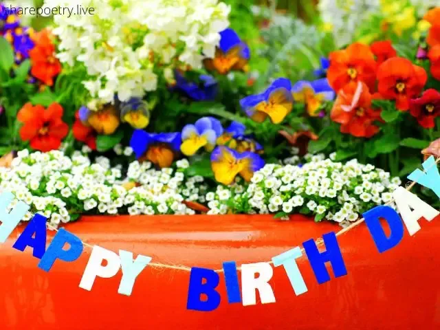 happy birthday images with flowers and cakes 2024