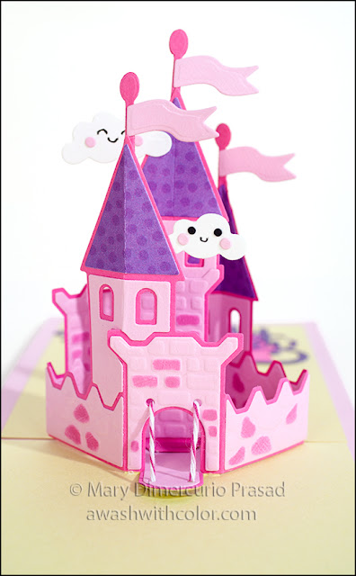 Karen Burniston Castle Pop-up with Doodlebug Design Paper Fairy Tales