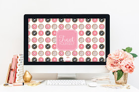 Treat Yourself Wallpaper by Jessica Marie Design