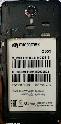 Micromax Q353 Flash File MT6580 Firmware Download Tested