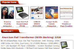 Cara membuat Popular Post dengan Thumbnail Horizontal