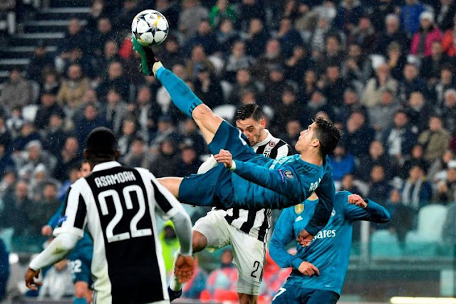 Salto Ronaldo ke Gawang Juventus Jadi Gol Terbaik Versi UEFA 