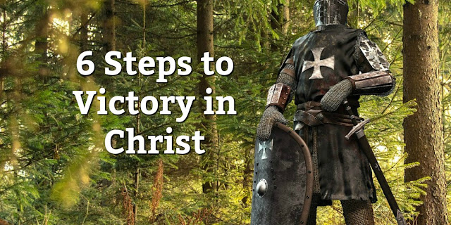 We may not realize it, but we are in a daily battle against sin and darkness and these 6 steps help us gain victory in Christ. #BibleLoveNotes #Bible