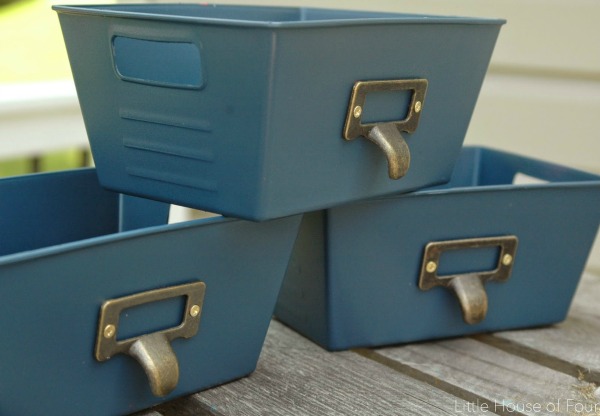 Easily transform Dollar Tree plastic pins into the perfect industrial storage! 