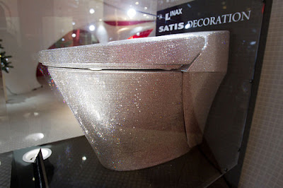 Swarovski crystal toilet of INAX