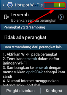 Menjadikan Android Jellybean Sebagai Hotspot Wifi