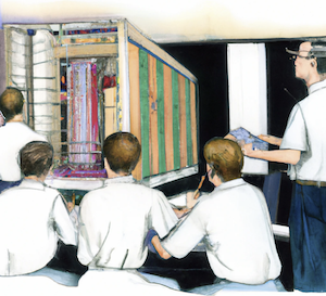 Drawing of computer engineers