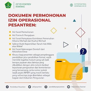 Cara Buat Izin Operasional Pesantren