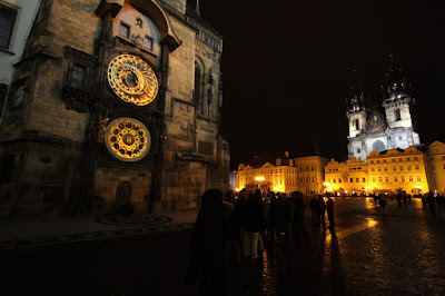 Prague Orloj and Old Town square