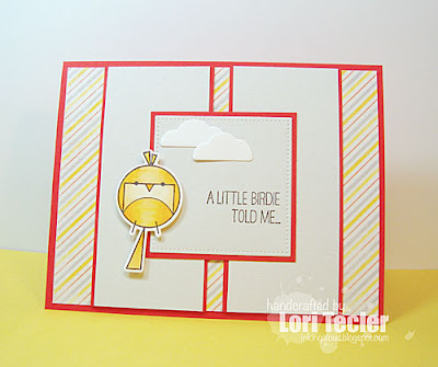 A Little Birdie Told Me card-designed by Lori Tecler/Inking Aloud-stamps from WPlus9