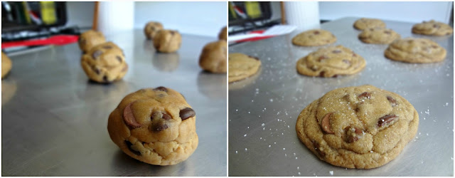 Nutella Stuffed, Brown Butter, Salted Chocolate Chip Cookies