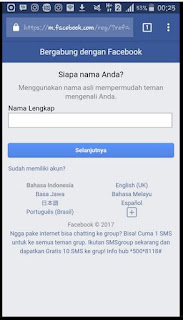 Cara membuat Facebook