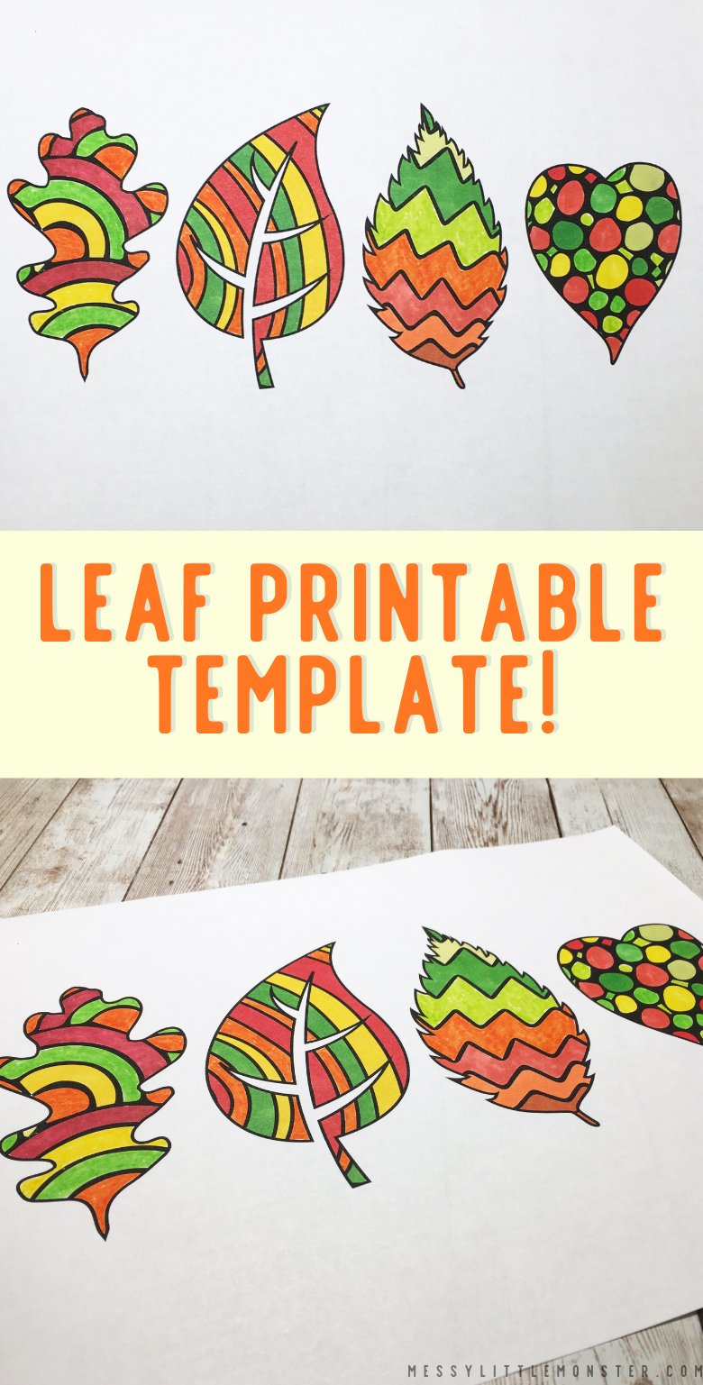 Leaf template. Printable leaf templates for leaf crafts. Leaf outlines, simple leaf templates for kids.