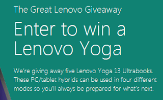 Microsoft store lenovo yoga sweepstakes