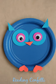 An easy paper plate owl craft