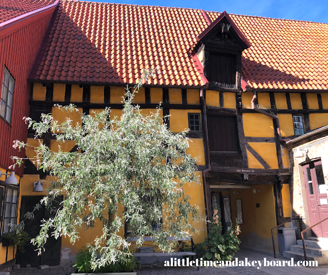 The Merchant's House from the garden in Lilla Torg of Malmo