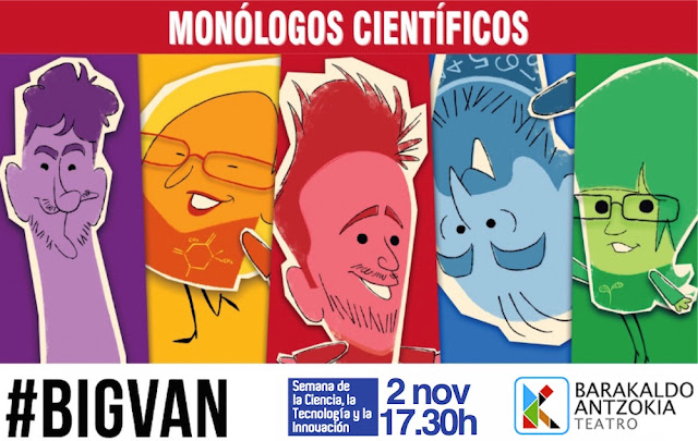 Cartel de los monólogos científicos Big Van