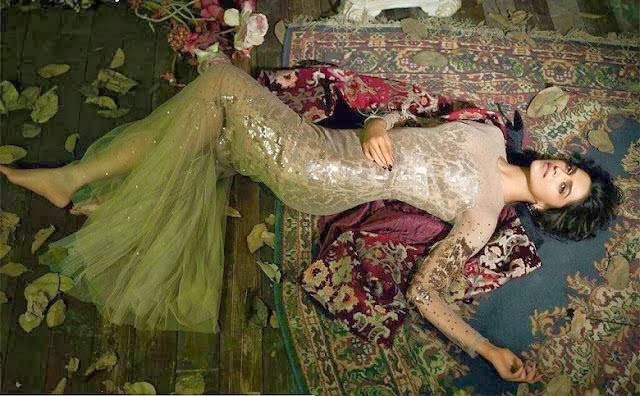 Deepika-Padukone-lying-on-the-floor-in-golden-gown-in-Vogue-Magazine