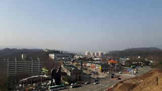 Looking towards Seoul from namhansanseong road