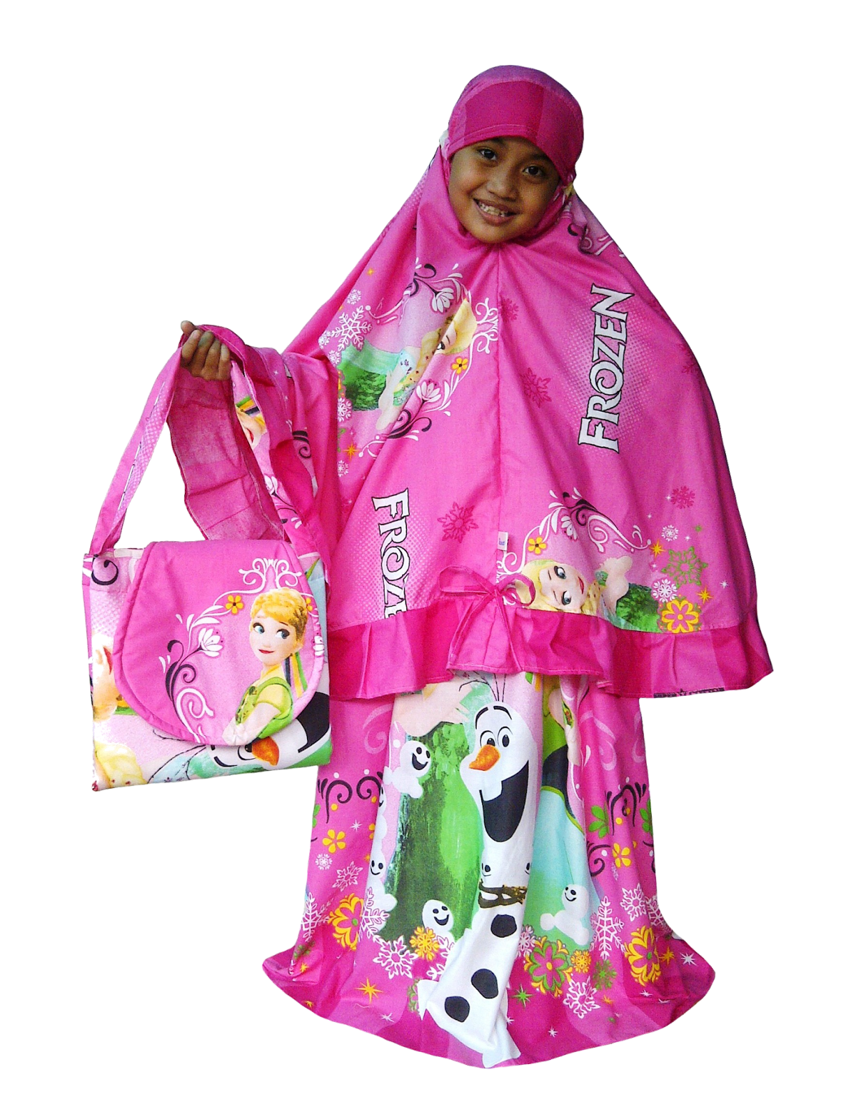 MUKENA ANAK  MOTIF KARTUN KARAKTER LUCU