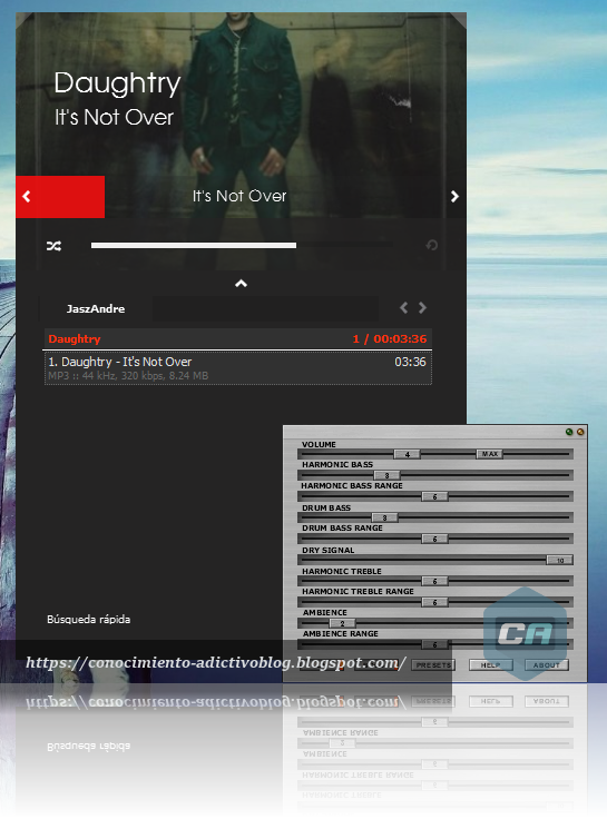 AIMP 3 y Enhancer 0.17 - Sonido de Alta Calidad con un plugin DSP para mejorar el Sonido de AIMP