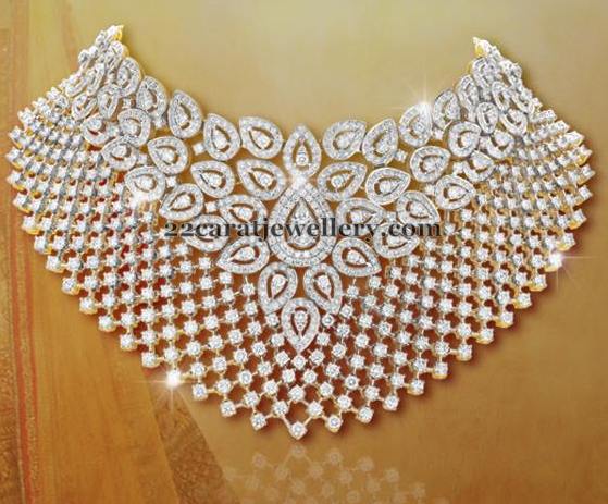 Sparkling Diamond Chokers by Shobha