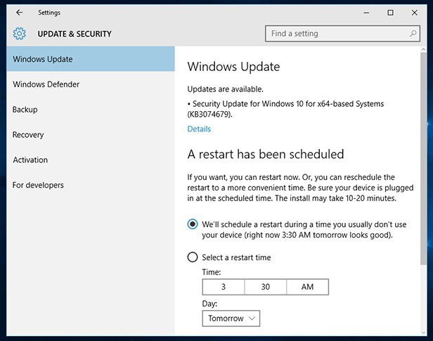 Windows 10 Update