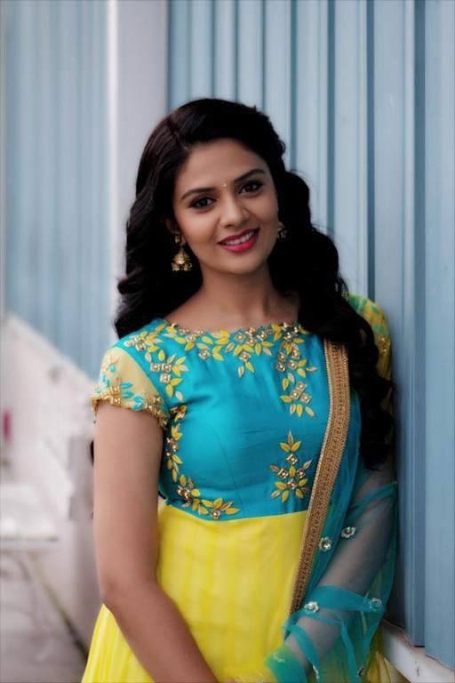 Actress Sreemukhi Latest HD Images In Saree