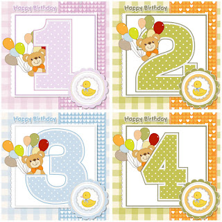 ティディベアを描いた赤ちゃんの誕生カード baby happy birthday cards with teddy bear with balloons イラスト素材