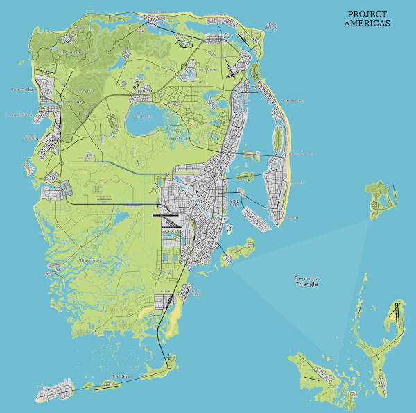 GTA 6 Full Map and All Locations by by MyNeuronsAreFried