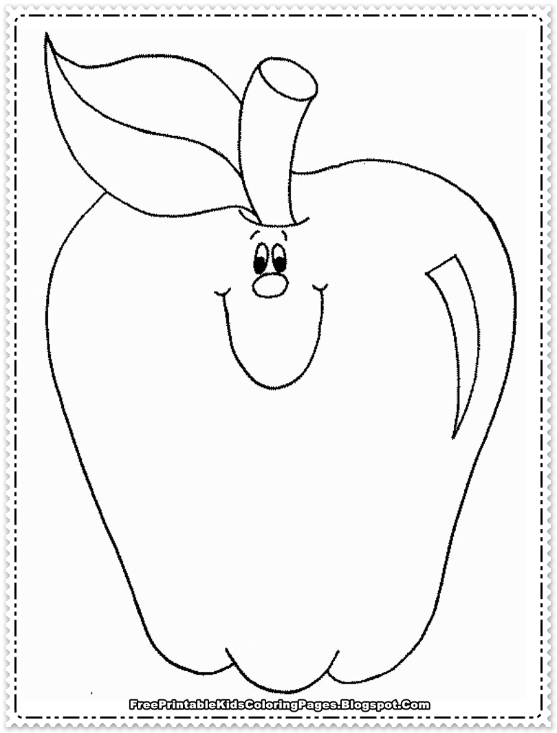 Download Apple Fruit Coloring Pages Printable - Free Printable Kids ...