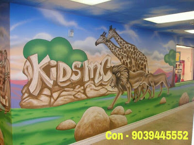 Kids Playschool Interiors Amritsar Kids Room Wall Painting Service Amritsar kids Room Paint ideas Gallery Amritsar Kids Classroom Cartoon Wall Painting Amritsar Nursery Class Wall Decoration Art Service Amritsar Nursery school wall Painting Amritsar