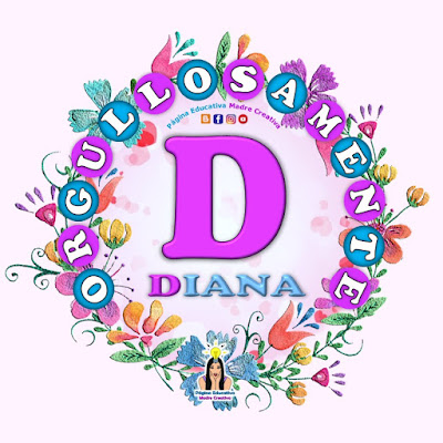 Nombre Diana - Carteles para mujeres - Día de la mujer