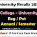 VBU B.Com, BA, B.Sc, B.Ed MA, BDS All Sem Result 2021 @ vbu.ac.in (Latest)                          