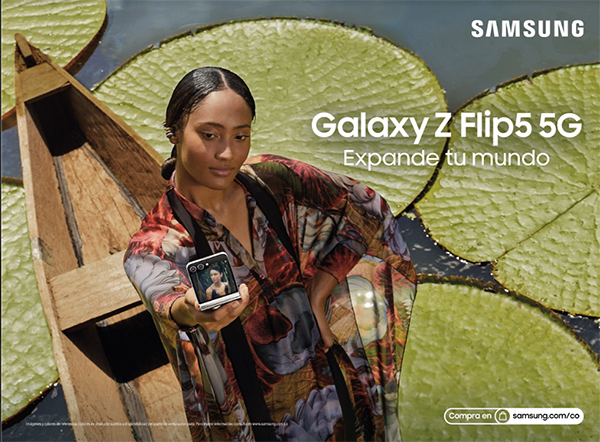 Samsung-Galaxy Z-Flip5-diseñador-Diego-Guarnizo-Colombiamoda