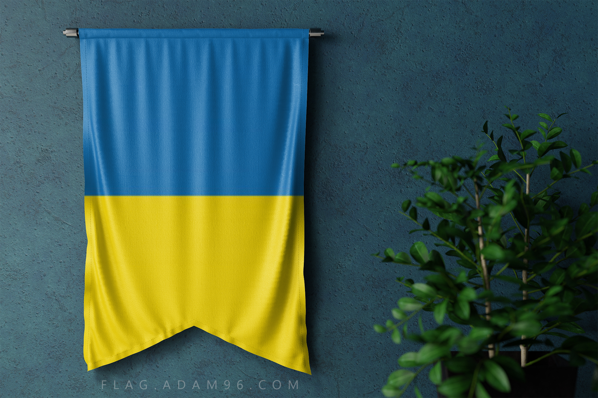 علم أوكرانيا خلفية علم أوكرانيا على الحائط Ukraine Flag On The Wall