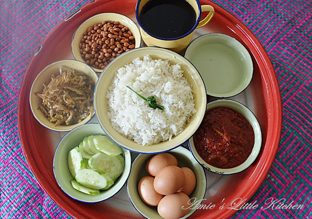 Cara membuat sambal nasi lemak