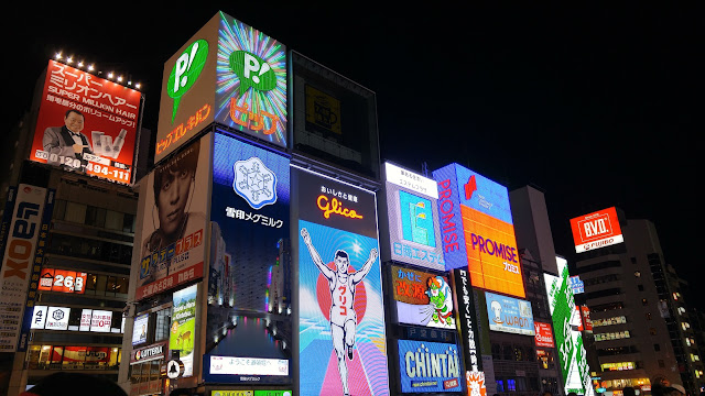 Neon lights at Dotonbori Osaka