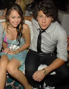 Miley Cyrus and Nick Jonas