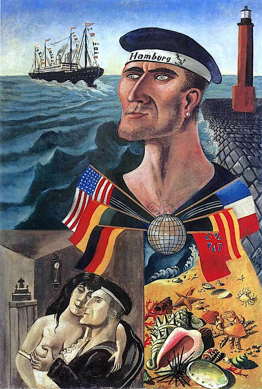 Otto Dix art, a sailor