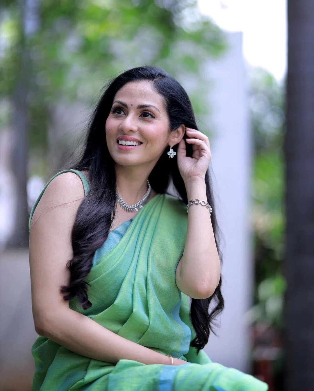 Actress Sadha Traditional looks in Saree photoshoot Stills