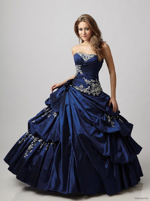 Vestidos de 15 Azul 