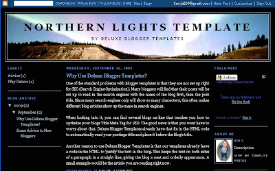 Three Column Layout from Deluxe Blogger Template