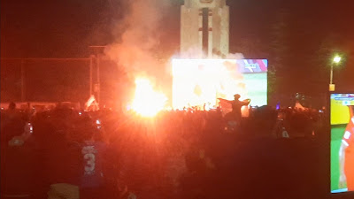 Ribuan Warga Sidoarjo Serbu Alun-Alun Ikuti Nobar Duel Perebutan Juara 3 Piala AFC U23 2024 Indonesia vs Irak